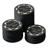 新郎新婦の日付を保存 ポーカーチップ (コレクション)