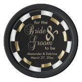 新郎新婦の日付を保存 ポーカーチップ (裏面)