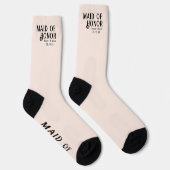 新郎新婦の日付結婚メイド・オブ・オーナー（花嫁付き添い人） ソックス (右)