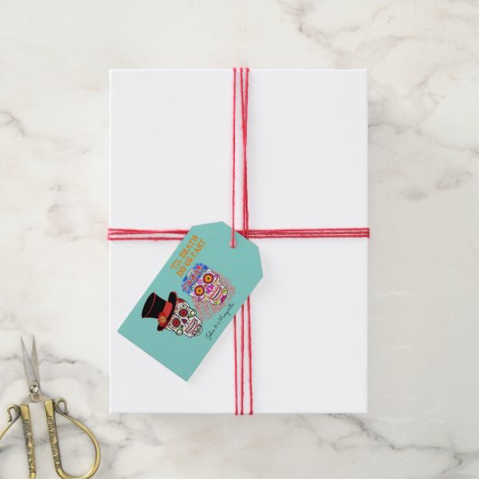 新郎新婦の死まで私たちパーティー ギフトタグ (より糸付き)