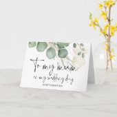 新郎新婦の母の結婚式の日に カード (黄色い花)