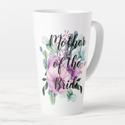 新郎新婦の母を作成ギフト名フローラ カフェラテマグ (右アングル)