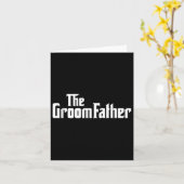 新郎新婦の父の結婚式パーティーの父のGro カード (黄色い花)