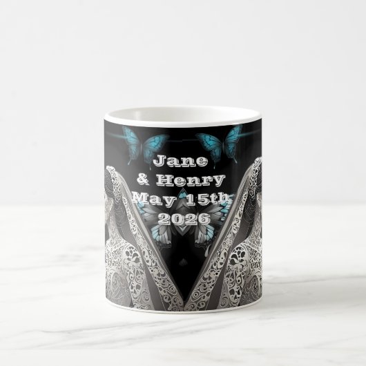 新郎新婦の結婚ギフトアイディア コーヒーマグカップ (中央)