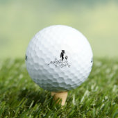 新郎新婦の結婚コンセプトシルエット ゴルフボール (インサイチュ 木)