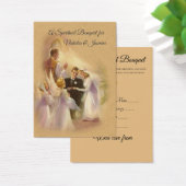 新郎新婦の結婚スピリチュアルブーケホーリーカード (デスク)