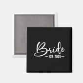新郎新婦の結婚婚約Bri マグネット (正面/裏面)