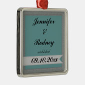新郎新婦の結婚式のオーナメント メタルオーナメント (右)