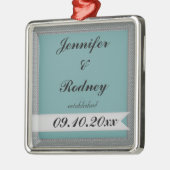 新郎新婦の結婚式のオーナメント メタルオーナメント (左)