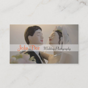 新郎新婦の結婚式の写真撮影 名刺