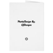 新郎新婦の結婚式の招待状 (裏面)