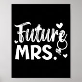 新郎新婦の結婚式の日の結婚たった今結婚しました ポスター (正面)