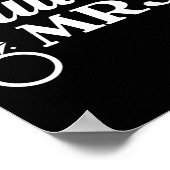 新郎新婦の結婚式の日の結婚たった今結婚しました ポスター (角)