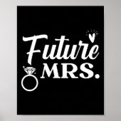 新郎新婦の結婚式の日の結婚たった今結婚しました ポスター (正面)