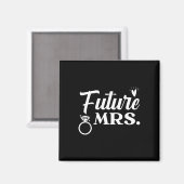 新郎新婦の結婚式の日の結婚たった今結婚しました マグネット (正面/裏面)