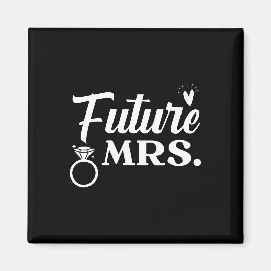 新郎新婦の結婚式の日の結婚たった今結婚しました マグネット (正面)