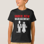 新郎新婦の結婚式の日の結婚たった今結婚しました Tシャツ<br><div class="desc">新郎新婦の結婚式日結婚たった今結婚しました3</div>