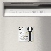 新郎新婦の結婚式の日 マグネット (インサイチュ (食洗機))