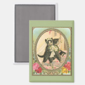 新郎新婦の結婚式の日 マグネット (正面/裏面)