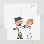 新郎新婦の結婚式 ポストカード (正面/裏面)