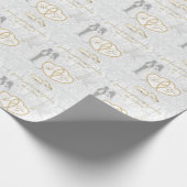 新郎新婦の結婚式 ラッピングペーパー (角)