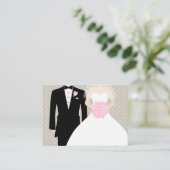 新郎新婦の結婚情報エンクロージャカード エンクロージャーカード (スタンド正面)