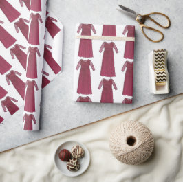 新郎新婦の結婚披露宴のブルゴーニュの母 ラッピングペーパー