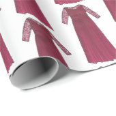 新郎新婦の結婚披露宴のブルゴーニュの母 ラッピングペーパー (ロールコーナー)