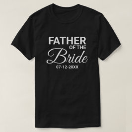 新郎新婦の結婚披露宴の父親が家族と出会う Tシャツ