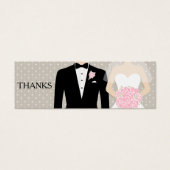 新郎新婦の結婚無料ドリンク券カード (正面)