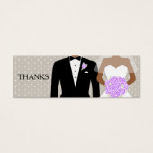 新郎新婦の結婚無料ドリンク券カード (正面)