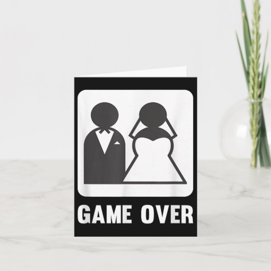 新郎新婦の結婚生活をオーバー カード (正面)
