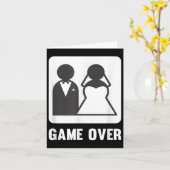 新郎新婦の結婚生活をオーバー カード (黄色い花)