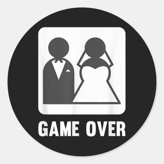新郎新婦の結婚生活をオーバー ラウンドシール (正面)