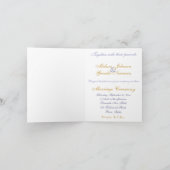 新郎新婦の結婚眼鏡 招待状 (内部)