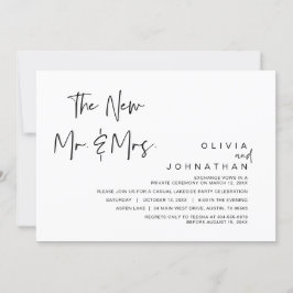 新郎新婦の結婚記念パーティー 招待状