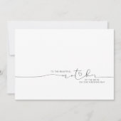 新郎新婦の美しい母親へのメッセージ (正面)