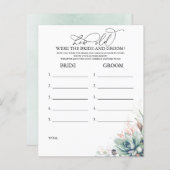 新郎新婦の試合は何歳だった (正面/裏面)