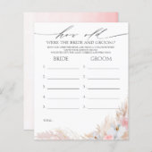 新郎新婦の試合は何歳だった (正面/裏面)