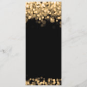 新郎新婦の金ゴールド灯の願い アドバイスカード (裏面)