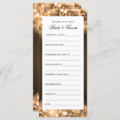 新郎新婦の金ゴールド灯の願きらめくい (正面/裏面)