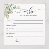 新郎新婦の願い/新婦 アドバイスカード (正面)