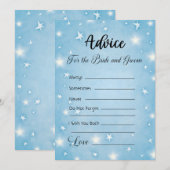 新郎新婦へのアドバイス　空の青さよ 招待状 (正面/裏面)