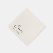 新郎新婦への応援カクテルペーパーナプキン スタンダードカクテルナプキン (角)