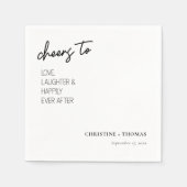 新郎新婦への応援!ウェディング スタンダードカクテルナプキン (正面)