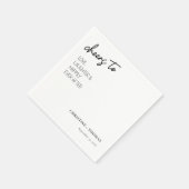 新郎新婦への応援!ウェディング スタンダードカクテルナプキン (角)