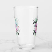 新郎新婦または新婦パープルに感謝 タンブラーグラス (右)