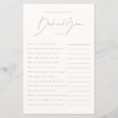 新郎新婦を知っている最高のブライダルシャワーゲーム (正面)