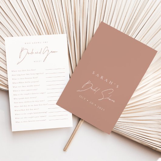 新郎新婦を知っている最高のブライダルシャワーゲーム