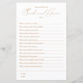 新郎新婦を知っている最高のブライダルシャワーゲーム (正面)